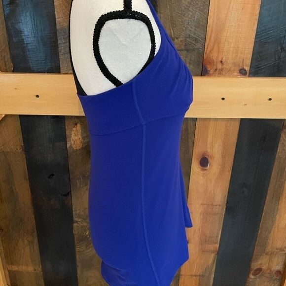 LULULEMON Scoop me Up blue/black tank top size 6 - Picture 3 of 6
